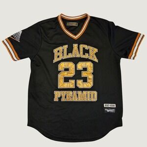 Black Pyramid LA Mens Basketball Jersey XXL Black Gold Metallic 23 2017-2018